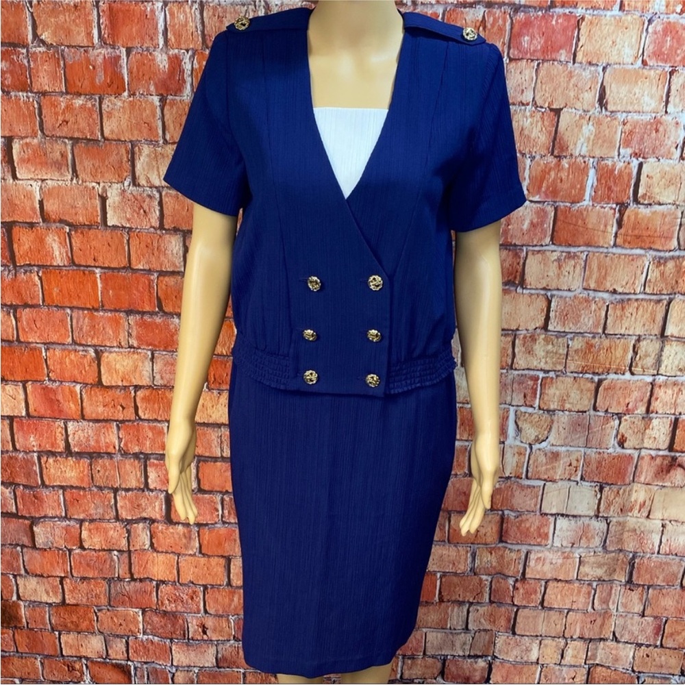 Sabino Petites Vintage‎ Crinkle Skirt Set